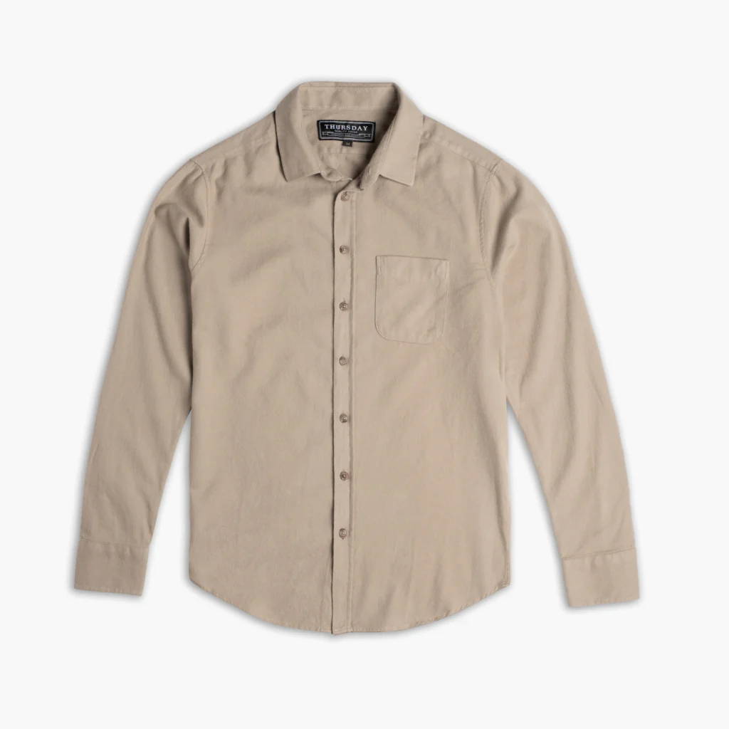 Solid Shirt | Taupe