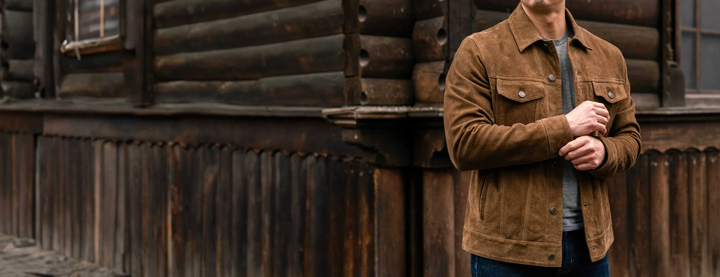 Suede Trucker Jacket