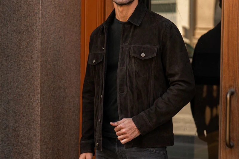 Suede Trucker Jacket